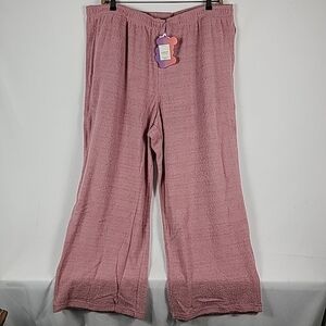 NEW Yitty Pet Me Women's Wide Leg Pants Mauve Sz 3x SUPER SOFT Pockets MSRP $85
